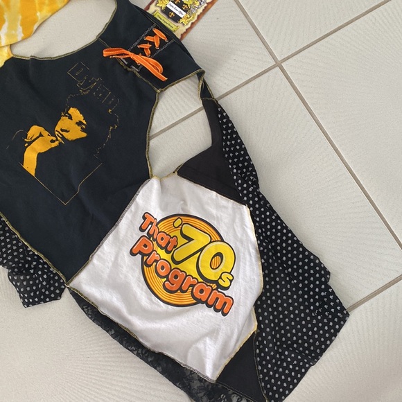 Vintage Styles Ever After Bob Dylan hand made vest black with black lace OS - Picture 6 of 8